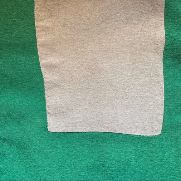 Boden women’s blue grey & green color block blouse with  3/4 length sleeves Sz 8 - Picture 10 of 10